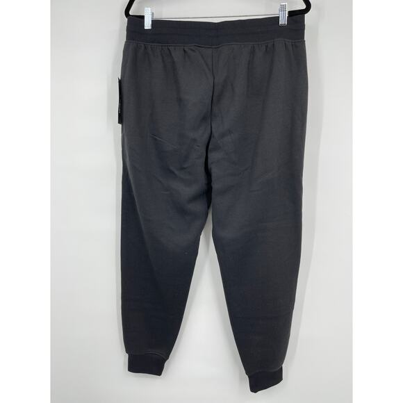 Bebe Womens Black Jogger Sweatpants Fleece Activewear Pants Rhinestones NEW 1X - Picture 2 of 11